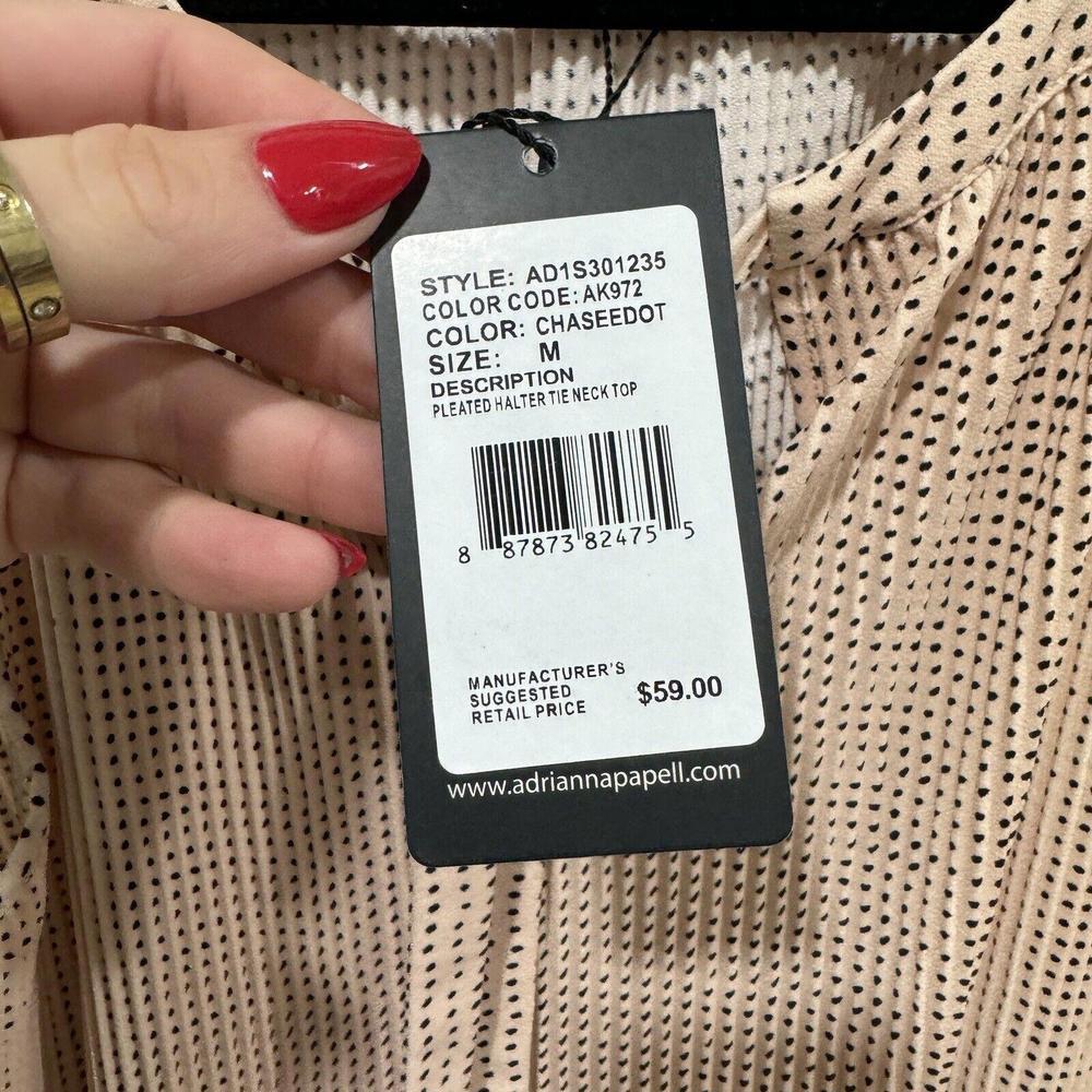Adrianna Papell Women's Top‎ Shirt Medium M Ad1s301235 Pink NWT - Picture 4 of 9
